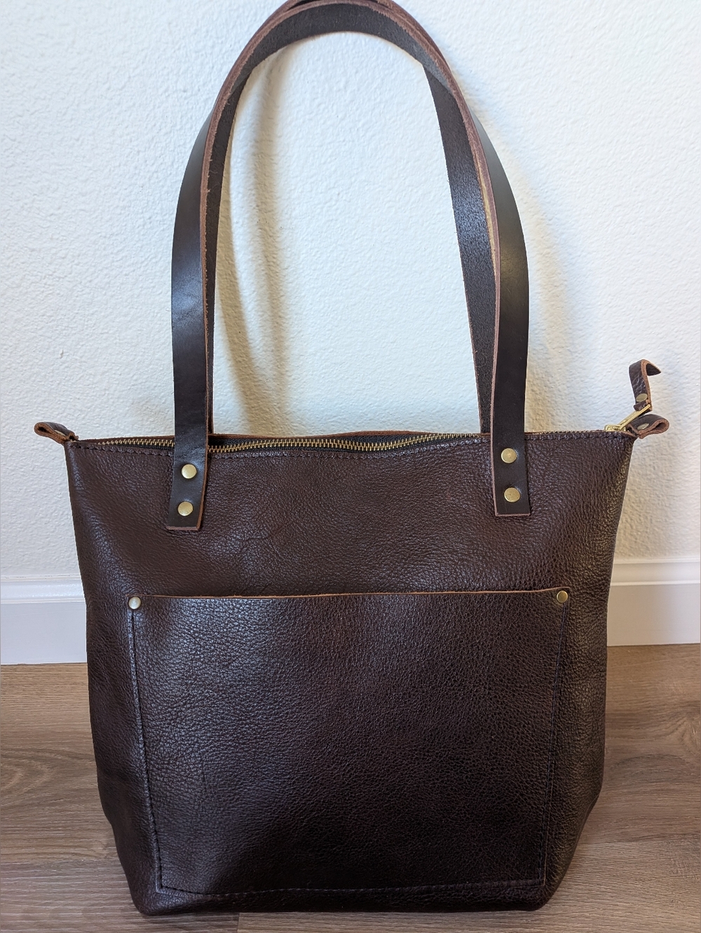 Portland Leather Coldbrew Small Zip Tote